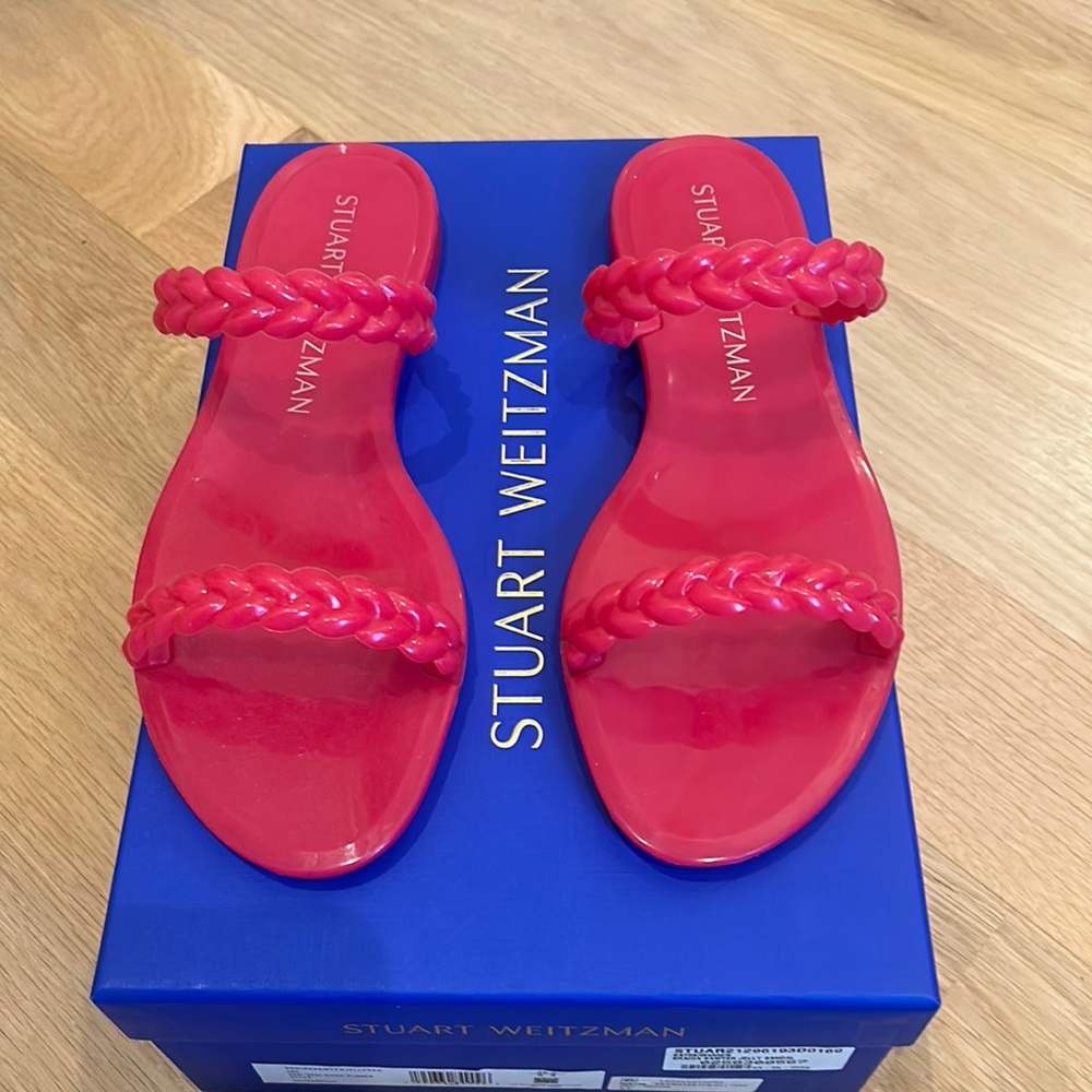 Stuart Weitzman Braida Sawyer Jelly Sandal NEW